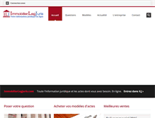 Tablet Screenshot of immobilierlegjuris.com